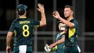 AUS vs SA 1st T20I 2025: Tim David and Josh Hazlewood Shine As Australia Beat South Africa by 17 Runs in Series Opener