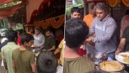 &lsquo;Saiyaara&rsquo;: Mohit Suri Celebrates Blockbuster Success by Distributing Bhog Outside Mumbai Temple; Fans Call Him &lsquo;The Best Director&rsquo; (Watch Video)