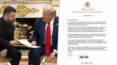 Volodymyr Zelensky Gives US First Lady Melania Trump a Letter Days After She Sent Personal Note to Vladimir Putin; Here’s What Ukrainian President Wrote