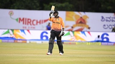 Maharaja Trophy KSCA T20 2025: Mohammed Taha Stars As Hubli Tigers Edge Bengaluru Blasters by Two Wickets in Last-Ball Thriller