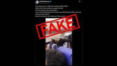 Fact Check: Mumbai-Kolkata IndiGo Slap Video Turns Out Between Mohammad Hussain and SK Azharuddin? Old Smile Airways Incident Shared With False Claims