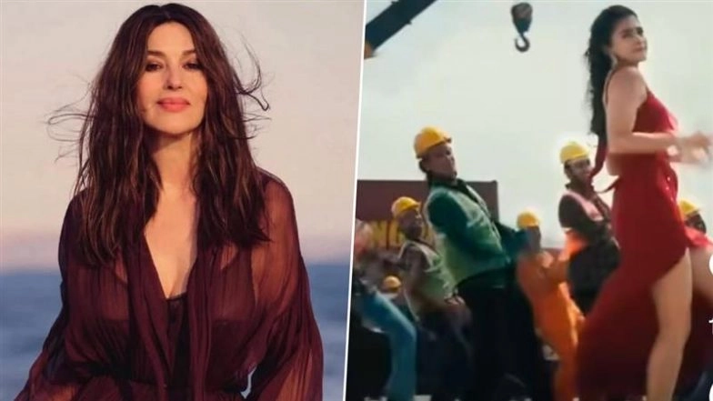 &lsquo;Coolie&rsquo; Song &lsquo;Monica&rsquo;: How Did Italian Actress Monica Bellucci REACT to Pooja Hegde and Soubin Shahir&rsquo;s High-Energy Tamil Track? (Watch Video)