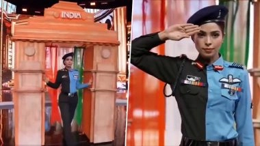 Miss Universe Delhi Smiti Chhabra ‘Honours’ Women in Uniform by Impersonating Col. Sofiya Qureshi & Wg Cdr. Vyomika Singh at Miss Universe India 2025 Stage; Netizens Call Performance ‘Disrespectful’ (Video)