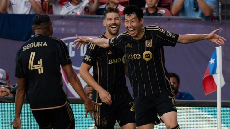 FC Dallas 1-1 LAFC, MLS 2025: Son Heung-min Nets Stunning Free-Kick to Score First Goal for New Club as Sides Share Spoils in Texas (Watch Goal Video Highlights)