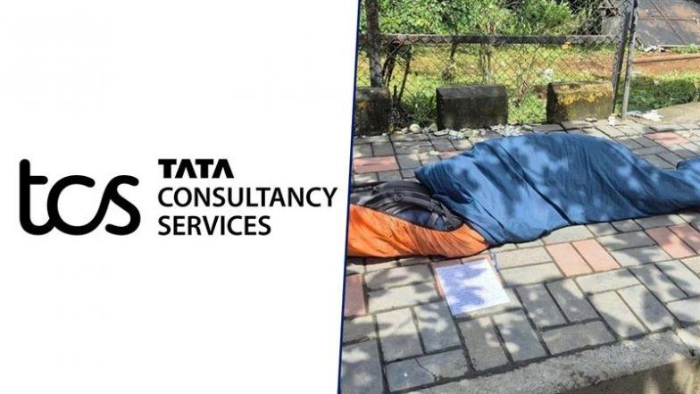 TCS Layoffs: Affected Employee Sleeping Outside Pune’s Sahyadri Park Office Since July 29, 2025 Over Unpaid Salary, Receiving No Updates From HR; Post Goes Viral
