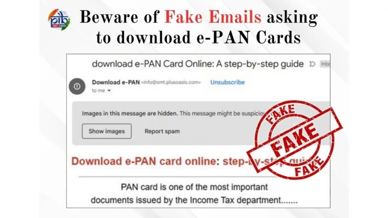 Fact Check: Received an E-PAN Email? Govt Warns It’s a Scam