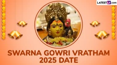 Swarna Gowri Vratha 2025 Date: When is Swarna Gowri Vratham? Know Timings and Significance of the Day Dedicated to Goddess Parvati