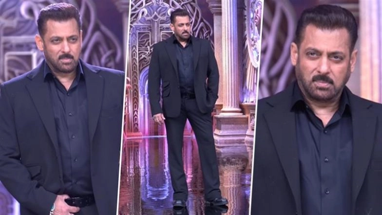 ‘Bigg Boss 19’: Salman Khan Oozes Swag in All-Black Look at Reality Show’s Press Conference, Actor Tells Media ‘Ye Season Bohot Alag Hoga’ (Watch Video)