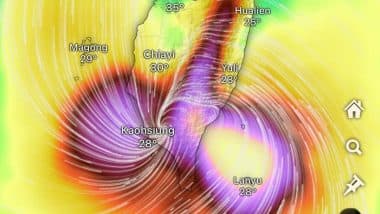 Typhoon Podul Live Tracker Map on Windy: Lightening, Thunder, and Heavy Rain in Hong Kong After Typhoon Wreaks Havoc in Taiwan