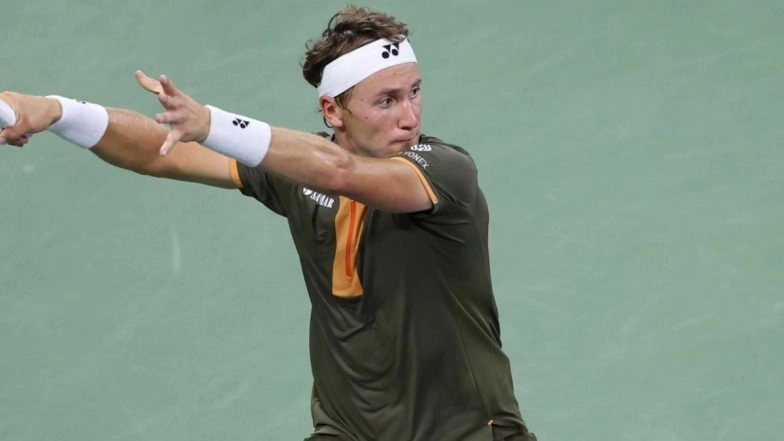 Raphael Collignon vs Casper Ruud US Open 2025 Live Streaming Online: Get Live Telecast of Men’s Singles Second Round Tennis Match in India