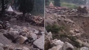 Uttarakhand Cloudburst: Cloudbursts Hit Rudraprayag and Chamoli, Several Families Trapped; CM Pushkar Singh Dhami Takes Cognisance