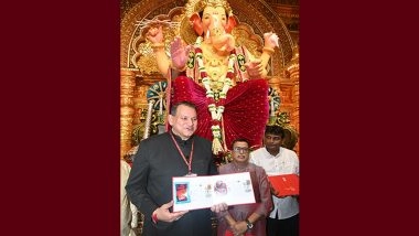 Ganesh Utsav 2025: Maharashtra Postal Circle Amitabh Singh Releases Special Postcards for Ganesh Festival