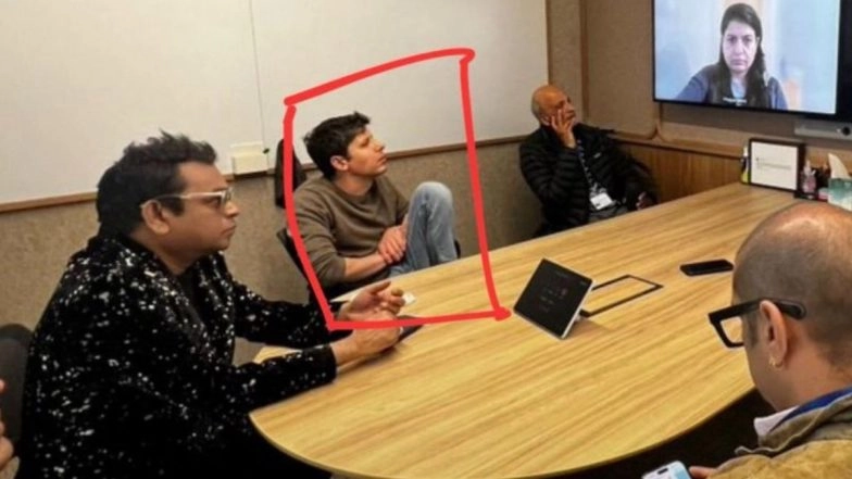 ‘Best Founders Don’t Follow Rules’: Photo of Sam Altman Casually Sitting With One Leg Up in Meeting With AR Rahman Goes Viral, Sparking Reactions