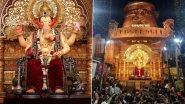 Lalbaugcha Raja 2025 First Look Unveiled Ahead of Ganesh Chaturthi and Ganeshotsav (See Pics and Videos)