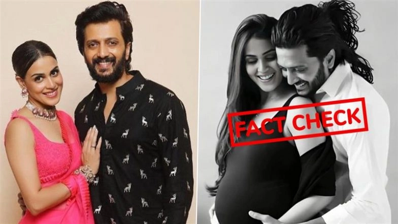 Fact Check: Are Riteish Deshmukh and Genelia Deshmukh Expecting Their Third Child? Here&rsquo;s the Truth Behind Viral Pregnancy Photo of Power Couple on Instagram