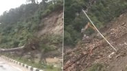 Himachal Pradesh Weather Forecast: Chandigarh-Manali Highway Closed Due to Landslide in Banala; Portion of Road Washed Away in Kullu; IMD Issues Red Alert for Multiple Districts, Check Details