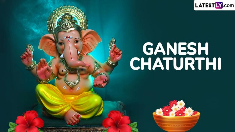 Ganesh Chaturthi 2025 Images and Vinayaka Chavithi HD Wallpapers for Free Download Online: Share Happy Ganesh Chaturthi Wishes, Greetings and Messages With Family and Friends