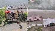 Uttarkashi Cloudburst: Indian Army Intensifies Rescue Operations As Flash Floods Trigger Devastation in Uttarakhand's Dharali (See Pics and Video)