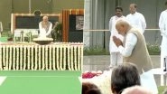 Atal Bihari Vajpayee Punyatithi 2025: PM Narendra Modi Pays Floral Tributes to Former Prime Minister on His Death Anniversary at &lsquo;Sadaiv Atal&rsquo; (Watch Video)