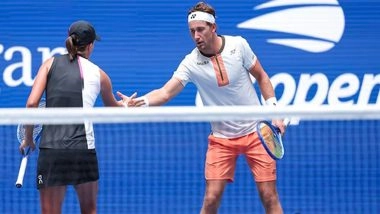 US Open 2025: Iga Swiatek and Casper Ruud Cruise to Mixed Doubles Semi-Finals After Win Over Madison Keys-Frances Tiafoe