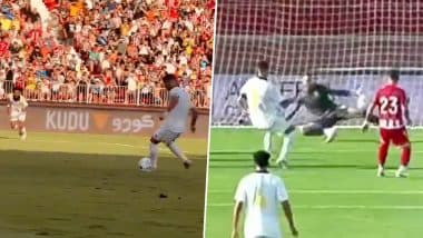 Cristiano Ronaldo Goal Video Highlights: Watch Al-Nassr Star Score Brace in Final Pre-Season Club Friendly 2025 Match Against Almeria