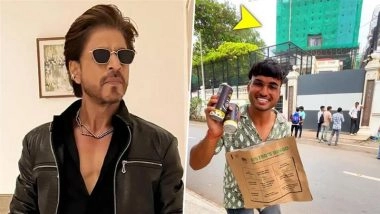 Man Tries To Enter Shah Rukh Khan’s Home Mannat As Delivery Agent – You Won’t Believe What Happened Next! (Watch Video)