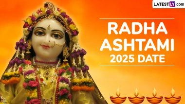 Radha Ashtami 2025 Date in India: Know Timings and Significance of the Auspicious Occasion That Marks the Birth Anniversary of Goddess Radha