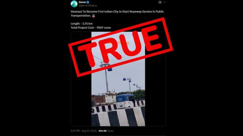 Is India’s First Public Transport Ropeway Really Coming to Varanasi? Fact Check Reveals the Truth