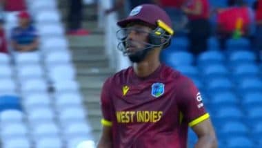 WI vs PAK 2nd ODI 2025: Roston Chase’s All-Round Effort Helps West Indies Level Series With Five-Wicket Win Over Pakistan