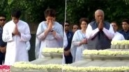Rajiv Gandhi Birth Anniversary 2025: Congress Pays Tributes to Former Indian Prime Minister on His 81st Birth Anniversary at Veer Bhumi (Watch Videos)