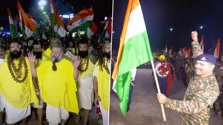 Premanand Ji Maharaj Receives Grand Welcome Amid Chants of ‘Bharat Mata Ki Jai’ on Independence Day 2025, Video Goes Viral