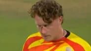 Tom Aslop Leaves Field With Bloodied Nose After a Jamie Overton Delivery Hits His Helmet During London Spirit vs Trent Rockets The Hundred 2025 Match (Watch Video)