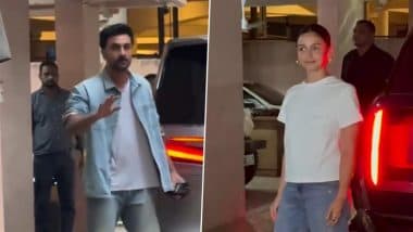 ‘Love and War’: Ranbir Kapoor and Alia Bhatt Spark Buzz Around Film, Couple Twins in Denims for Visit to Sanjay Leela Bhansali’s Office; Fans Guess Poster or Promo Loading (View Post)