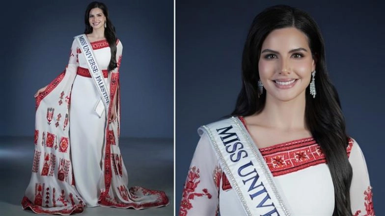 Nadeen Ayoub Is Palestine’s First Miss Universe Contender: Palestinian-Canadian Model Set To Represent Her Country at 74th Miss Universe Beauty Pageant (See Pics and Video)