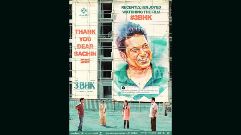 &lsquo;Overwhelmed You Enjoyed Our Film&rsquo;, Says Unit of Tamil Film &lsquo;3BHK&rsquo; to Cricketer Sachin Tendulkar