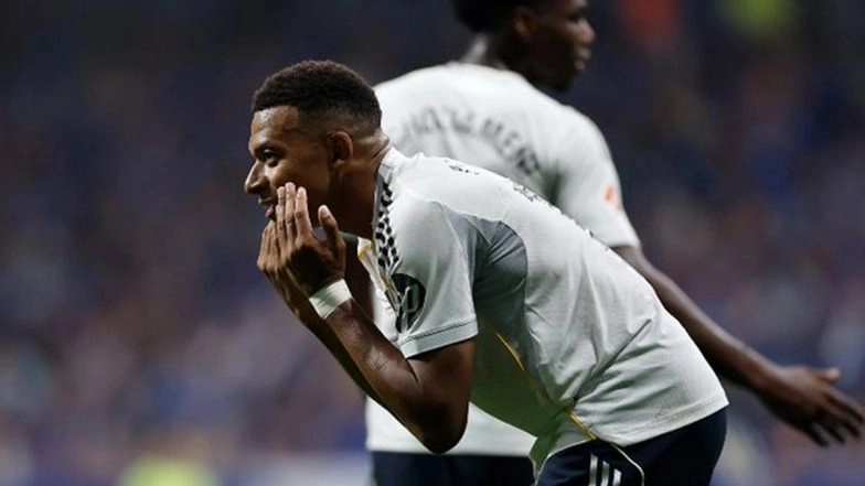 La Liga 2025–26: Kylian Mbappe and Vinicius Junior Strike As Real Madrid Beat Real Oviedo 3–0 (Watch Goal Video Highlights)