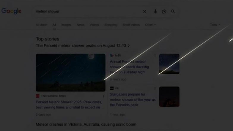 Perseid Meteor Shower 2025 Peaks August 12-13, Google Celebrates Celestial Event With Captivating Animation