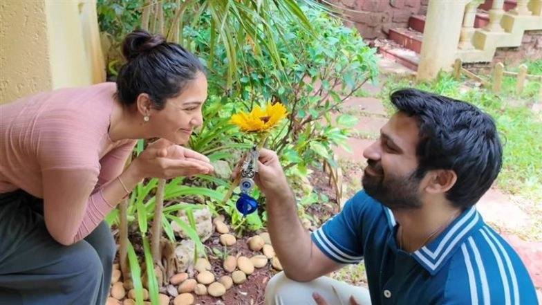 Archana Puran Singh’s Son Aaryamann Sethi Gets Engaged to Yogita Bihani, Actor Proposes With Keys to Their New House (Watch Video)