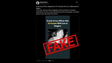 Fact Check: Did a Drunk Army Jawan Injure 30 People in Nagpur Road Rage Incident? Indian Army Denies Civilian Injury Claim, Says Soldier Was Assaulted