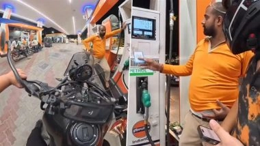 Petrol Pump Scam Exposed! Customer Pays INR 500, Gets Fuel Worth Only INR 405; Viral Video Shows Attendant’s Brazen ‘Short-Filling’ Fraud