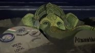 Ganesh Chaturthi 2025: Sand Artist Sudarsan Pattnaik Creates Lemon Sand Sculpture of Lord Ganesha at Puri Beach (Watch Video)