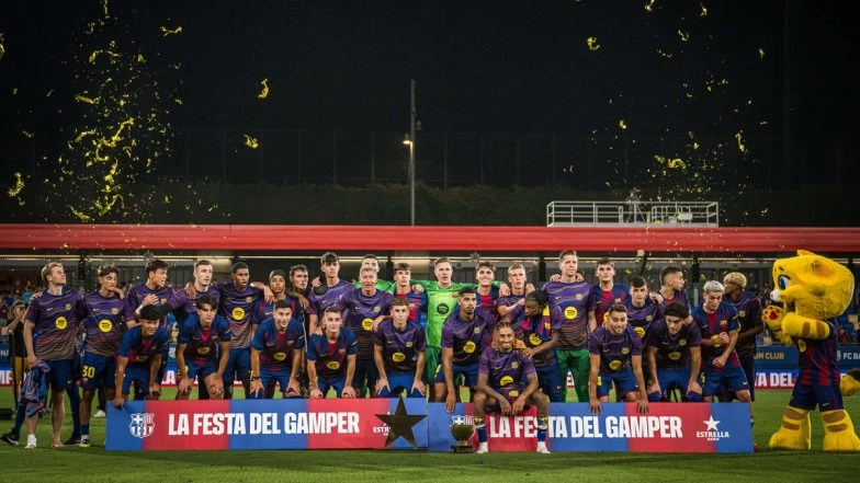 Barcelona Win Joan Gamper Trophy 2025, Beat Como In One-Sided Contest Thanks To Two Goals Each From Fermin Lopez and Lamine Yamal