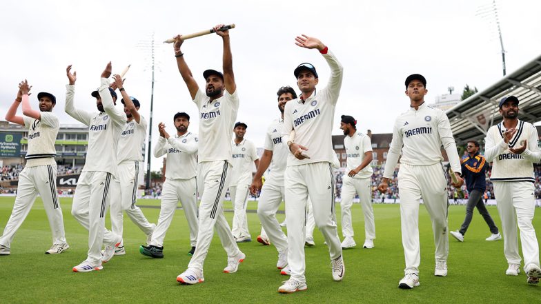 Team India Registers Narrowest Test Win by Runs at The Oval, Outdoes Their 21-Year-Old Record 