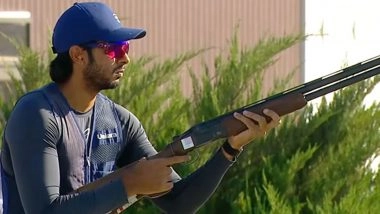 Asian Shooting Championship 2025: Anantjeet Singh Naruka Wins Gold Medal in Skeet Event Final