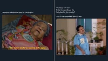 August 14 ‘Sick Leave’ Jokes: Ahead of Independence Day 2025 Long Weekend, the Internet Is Flooded With Hilarious Sick Leave Memes and Funny Instagram Reels