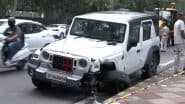 Chanakyapuri Road Accident: Speeding Thar Kills Pedestrian, Critically Injures Another Near Rashtrapati Bhavan in Delhi; Liquor Bottles Found, Driver Arrested (Watch Video)
