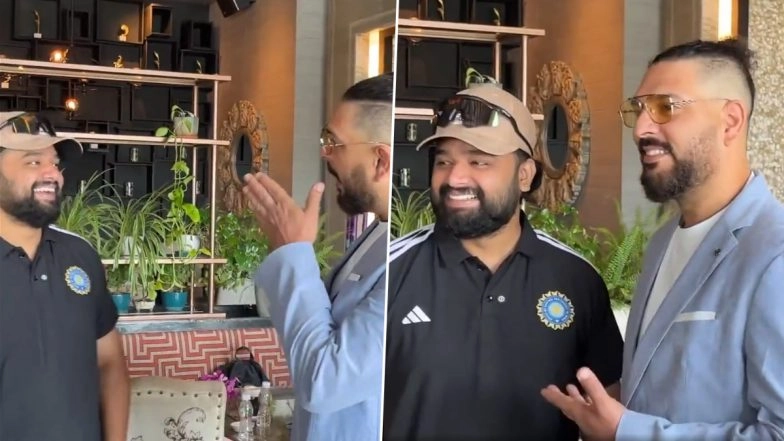'Itna Marega Na Wo' Yuvraj Singh Shares Light Moment With Rohit Sharma Lookalike, Former Team India Legend Calls Fan 'Sharma Ji Ke Bete' (Watch Video)