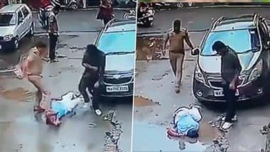 Brutal Assault Caught on Camera in Batala: Punjab Police Commandos Kick and Punch Journalist, Both Suspended After Disturbing Video Shows Victim Lying Motionless on Road