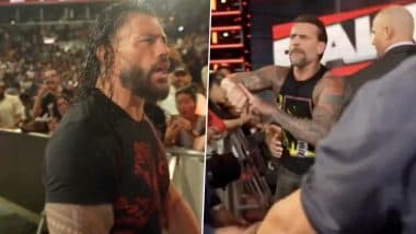 'Old A** B****', Roman Reigns Age-Shames CM Punk In Verbal Tussle After WWE Monday Night RAW Goes Off Air (Watch Video)