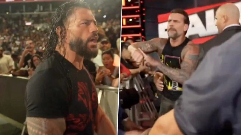 'Old A** B****', Roman Reigns Age-Shames CM Punk In Verbal Tussle After WWE Monday Night RAW Goes Off Air (Watch Video)